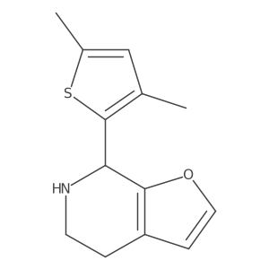 7-(3,5-dimethylthiophen-2-yl)-4H,5H,6H,7H-furo[2,3-c]pyridine结构式