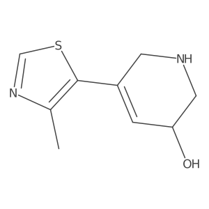 5-(4-Methyl-1,3-thiazol-5-yl)-1,2,3,6-tetrahydropyridin-3-ol Structure
