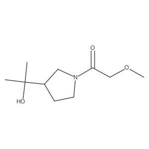 1-[3-(2-Hydroxypropan-2-yl)pyrrolidin-1-yl]-2-methoxyethan-1-one Structure