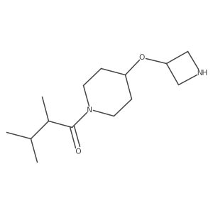 1-[4-(Azetidin-3-yloxy)piperidin-1-yl]-2,3-dimethylbutan-1-one结构式