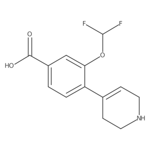 3-(Difluoromethoxy)-4-(1,2,3,6-tetrahydropyridin-4-yl)benzoic acid结构式
