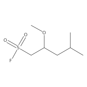 2-Methoxy-4-methylpentane-1-sulfonyl fluoride结构式