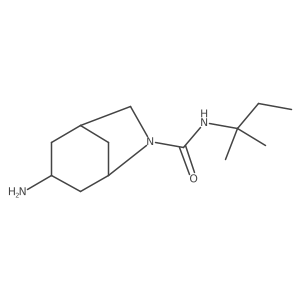 3-amino-N-(2-methylbutan-2-yl)-6-azabicyclo[3.2.1]octane-6-carboxamide结构式
