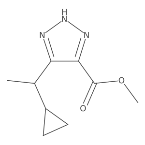 methyl 5-(1-cyclopropylethyl)-1H-1,2,3-triazole-4-carboxylate Structure