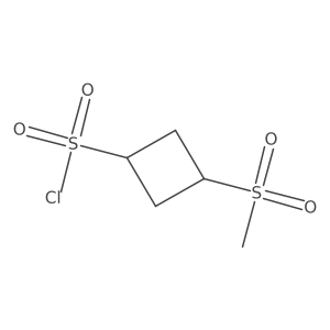 3-Methanesulfonylcyclobutane-1-sulfonyl chloride Structure