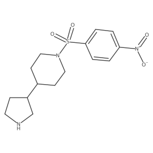 1-(4-Nitrobenzenesulfonyl)-4-(pyrrolidin-3-yl)piperidine Structure