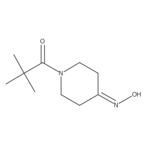 1-[4-(Hydroxyimino)piperidin-1-yl]-2,2-dimethylpropan-1-one Structure
