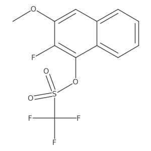 2-Fluoro-3-methoxynaphthalen-1-yl trifluoromethanesulfonate Structure