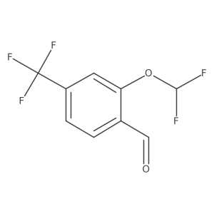 2-Difluoromethoxy-4-(trifluoromethyl)benzaldehyde结构式