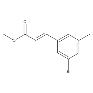 methyl (2E)-3-(3-bromo-5-methylphenyl)prop-2-enoate Structure