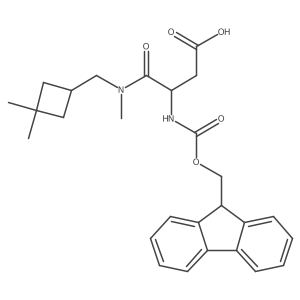 3-{[(3,3-dimethylcyclobutyl)methyl](methyl)carbamoyl}-3-({[(9H-fluoren-9-yl)methoxy]carbonyl}amino)propanoic acid Structure
