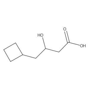 4-Cyclobutyl-3-hydroxybutanoic acid结构式