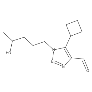 5-cyclobutyl-1-(4-hydroxypentyl)-1H-1,2,3-triazole-4-carbaldehyde Structure