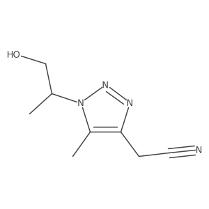 2-[1-(1-hydroxypropan-2-yl)-5-methyl-1H-1,2,3-triazol-4-yl]acetonitrile Structure