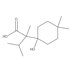 2-(1-Hydroxy-4,4-dimethylcyclohexyl)-2,3-dimethylbutanoic acid结构式