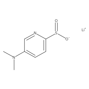 Lithium(1+) ion 5-(dimethylamino)pyridine-2-sulfinate结构式