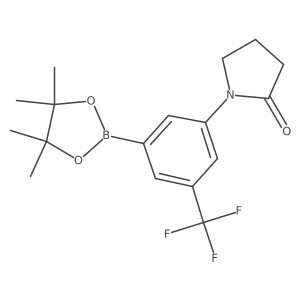 3-(2-Oxo-1-pyrrolidinyl)-5-(trifluoromethyl)phenylboronic Acid Pinacol Ester结构式