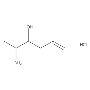 (2S)-2-Aminohex-5-en-3-ol hydrochloride结构式