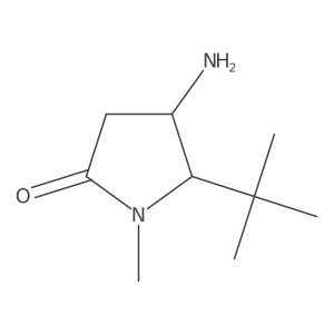 4-Amino-5-tert-butyl-1-methylpyrrolidin-2-one Structure