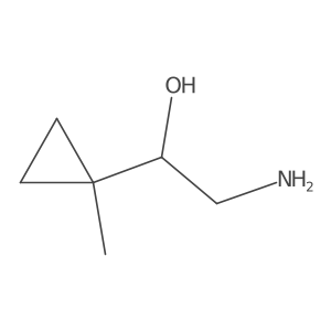 (1R)-2-amino-1-(1-methylcyclopropyl)ethan-1-ol结构式