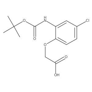 2-(2-{[(Tert-butoxy)carbonyl]amino}-4-chlorophenoxy)acetic acid Structure