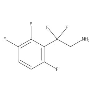2,2-Difluoro-2-(2,3,6-trifluorophenyl)ethan-1-amine Structure