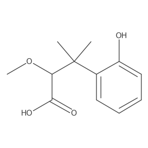 3-(2-Hydroxyphenyl)-2-methoxy-3-methylbutanoic acid Structure