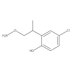 2-[1-(Aminooxy)propan-2-yl]-4-chlorophenol结构式