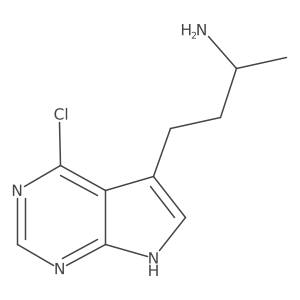 4-{4-chloro-7H-pyrrolo[2,3-d]pyrimidin-5-yl}butan-2-amine Structure