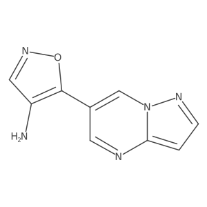 5-{Pyrazolo[1,5-a]pyrimidin-6-yl}-1,2-oxazol-4-amine Structure