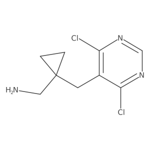 {1-[(4,6-Dichloropyrimidin-5-yl)methyl]cyclopropyl}methanamine Structure