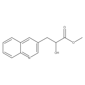 Methyl 2-hydroxy-3-(quinolin-3-yl)propanoate结构式