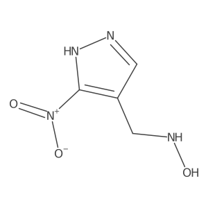 N-[(3-nitro-1H-pyrazol-4-yl)methyl]hydroxylamine结构式