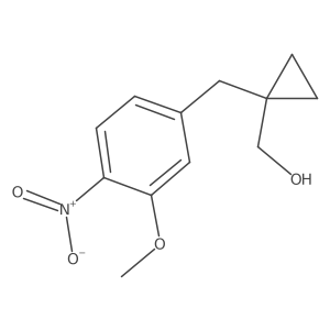 {1-[(3-Methoxy-4-nitrophenyl)methyl]cyclopropyl}methanol结构式