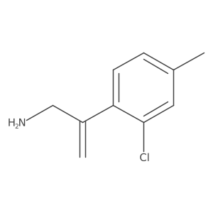 2-(2-Chloro-4-methylphenyl)prop-2-en-1-amine Structure