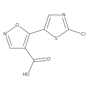 5-(2-Chloro-1,3-thiazol-5-yl)-1,2-oxazole-4-carboxylic acid Structure