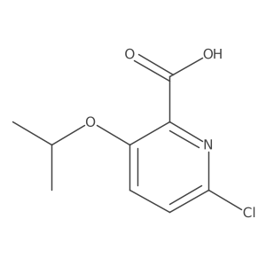 6-Chloro-3-propan-2-yloxypyridine-2-carboxylic acid结构式