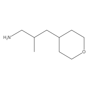 (2R)-2-Methyl-3-(oxan-4-yl)propan-1-amine结构式