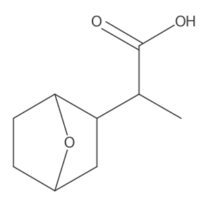 (2S)-2-(7-Oxabicyclo[2.2.1]heptan-2-yl)propanoic acid结构式