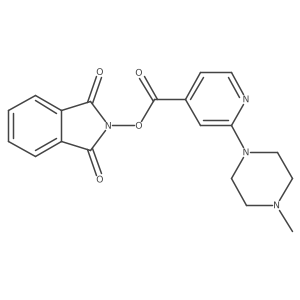 1,3-dioxo-2,3-dihydro-1H-isoindol-2-yl 2-(4-methylpiperazin-1-yl)pyridine-4-carboxylate结构式