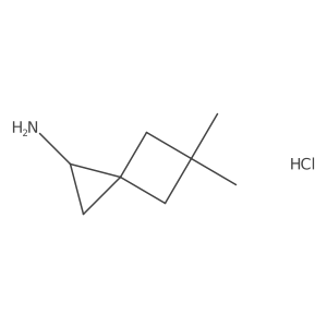 5,5-Dimethylspiro[2.3]hexan-2-amine;hydrochloride结构式