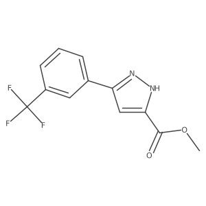 methyl 3-(3-(trifluoromethyl)phenyl)-1H-pyrazole-5-carboxylate Structure