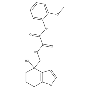 N1-((4-hydroxy-4,5,6,7-tetrahydrobenzofuran-4-yl)methyl)-N2-(2-methoxyphenyl)oxalamide结构式