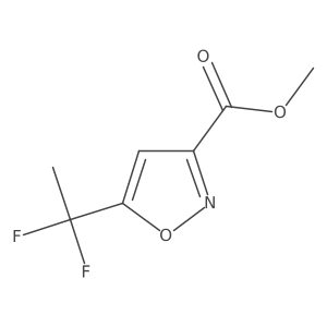 Methyl 5-(1,1-difluoroethyl)-1,2-oxazole-3-carboxylate结构式