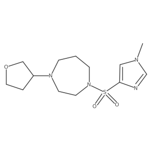 1-((1-methyl-1H-imidazol-4-yl)sulfonyl)-4-(tetrahydrofuran-3-yl)-1,4-diazepane Structure