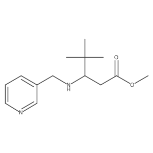 Methyl 4,4-dimethyl-3-{[(pyridin-3-yl)methyl]amino}pentanoate结构式