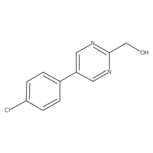 [5-(4-Chlorophenyl)pyrimidin-2-yl]methanol结构式
