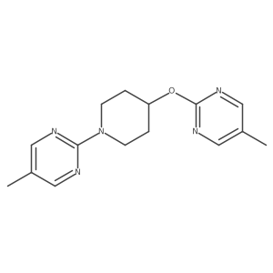5-Methyl-2-{4-[(5-methylpyrimidin-2-yl)oxy]piperidin-1-yl}pyrimidine Structure