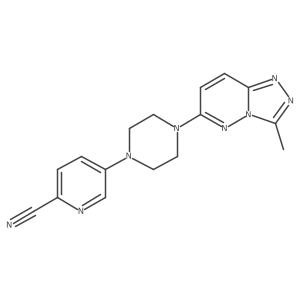 5-(4-{3-Methyl-[1,2,4]triazolo[4,3-b]pyridazin-6-yl}piperazin-1-yl)pyridine-2-carbonitrile Structure