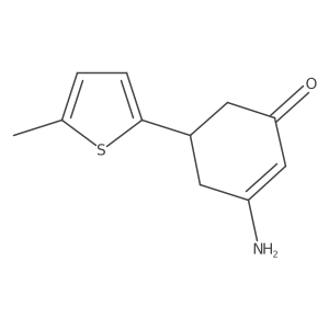 3-Amino-5-(5-methyl-2-thienyl)cyclohex-2-en-1-one结构式